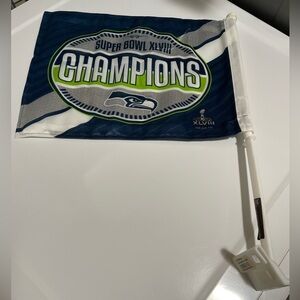 Seattle Seahawks NFL Super Bowl Champions Car Flag